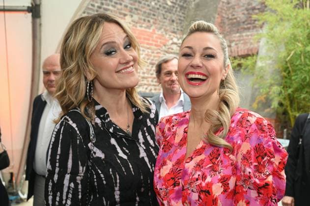 Actress Lisa Feller and Ruth Moschner , l r, attend the German Entertainment Award 2025 ceremony