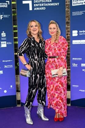 Actress Lisa Feller and Ruth Moschner , l r, attend the German Entertainment Award 2025 ceremony