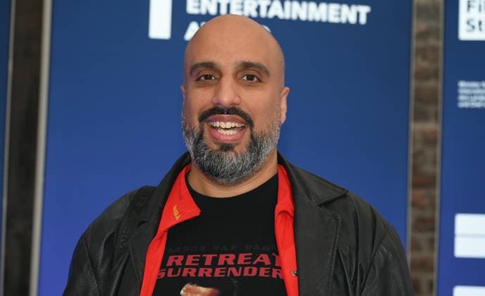 Comedian Abdelkarim, real name Abdelkarim Zemhoute, attends the German Entertainment Award 2025 ceremony