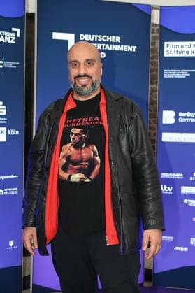 Comedian Abdelkarim, real name Abdelkarim Zemhoute, attends the German Entertainment Award 2025 ceremony
