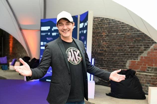 Comedian Matze Knop attends the German Entertainment Award 2025 ceremony