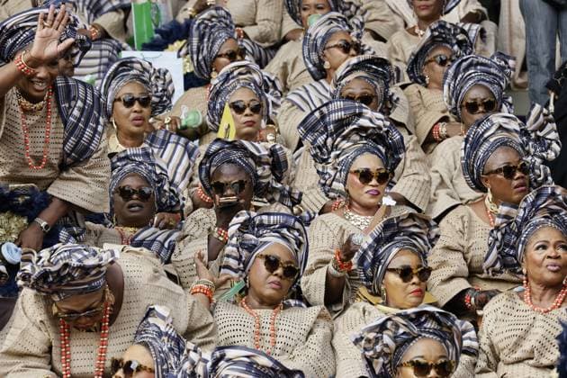 Bilder des Jahres 2025, News 06 Juni News Themen der Woche KW23 Ojude Oba Festival in Nigeria OGUN STATE, NIGERIA - JUNE 8: Yoruba people attend the Ojude Oba Festival in Ogun State, Nigeria on June 8, 2025. Dating back to the 18th century and organized to commemorate the ruler of the Ijebu Kingdom, Ojude Oba festival, Nigerians participated in the parade with their local clothes, dancing to music. Emmanuel Osodi Anadolu Ogun Nigeria. Editorial use only. Please get in touch for any other usage.  Copyright: x2025xAnadoluxEmmanuelxOsodix