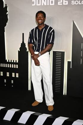 F1: The Movie Photocall Damson Idris attends Photocall for F1: The Movie at Sofitel Hotel. on June 9, 2025 in Mexico City, Mexico. (Photo by Carlos Tischler Eyepix Group) Copyright: xCarlosxTischler xEyepixxGroupx CT_09062025_124270