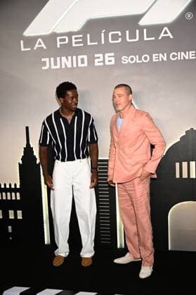 F1: The Movie Photocall Damson Idris and Brad Pitt attend Photocall for F1: The Movie at Sofitel Hotel. on June 9, 2025 in Mexico City, Mexico. (Photo by Carlos Tischler Eyepix Group) Copyright: xCarlosxTischler xEyepixxGroupx CT_09062025_124299