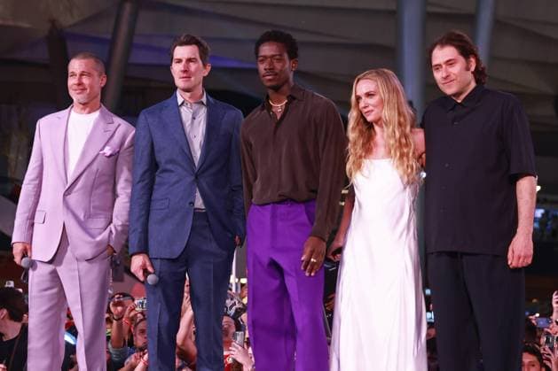 Photocall for the F1: The movie in Mexico City MEXICO CITY, MEXICO - JUNE 09: Brad Pitt, Joseph Kosinski, Damson Idris, Kerry Condon and Jeremy Kleiner attend the photocall for the F1: The movie at Toreo Parque Central, in Mexico City, Mexico on June 09, 2025. The photocall with the cast of F1: The movie was held as part of the global promotional tour ahead of its release date. Daniel Cardenas Anadolu Mexico City Mexico. Editorial use only. Please get in touch for any other usage.  Copyright: x2025xAnadoluxDanielxCardenasx