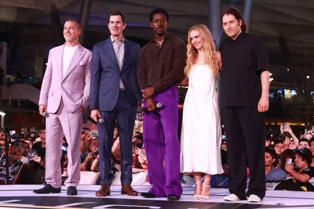 Photocall for the F1: The movie in Mexico City MEXICO CITY, MEXICO - JUNE 09: Brad Pitt, Joseph Kosinski, Damson Idris, Kerry Condon and Jeremy Kleiner attend the photocall for the F1: The movie at Toreo Parque Central, in Mexico City, Mexico on June 09, 2025. The photocall with the cast of F1: The movie was held as part of the global promotional tour ahead of its release date. Daniel Cardenas Anadolu Mexico City Mexico. Editorial use only. Please get in touch for any other usage.  Copyright: x2025xAnadoluxDanielxCardenasx