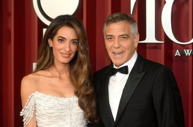 June 8, 2025, New York, United States: Amal Clooney and George Clooney attend The 78th Annual Tony Awards at Radio City Music Hall. New York United States - ZUMAs197 20250608_aaa_s197_929 Copyright: xJeremyxSmithx