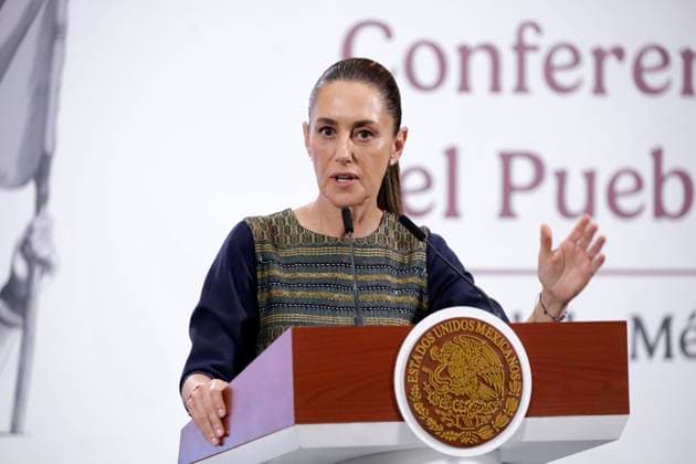 MexicoÃ¢â‚¬â ¢s President Claudia Sheinbaum Pardo speaks about intentional homicides in Mexico at Security Cabinet Security Report during a briefing at National Palace. on June 10, 2025 in Mexico City, Mexico. Mexico City Mexico - ZUMAe321 20250610_zia_e321_006 Copyright: xLuisxBarronx