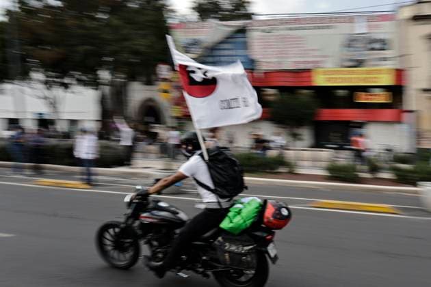 June 10, 2025, Mexico, Cdmx, Mexico: Protesters gather to commemorate the anniversary of the Halconazo or Corpus Christi massacre. This event occurred on June 10, 1971, when, on orders from the Mexican government, police, army, and plainclothes paramilitaries violently suppressed a student demonstration against the president of the time, Luis EcheverroÂa. Mexico Mexico - ZUMAp204 20250610_zip_p204_003 Copyright: xJosuexPerezx