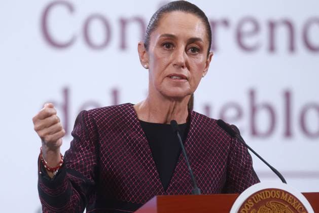 Mexican President Claudia Sheinbaum holds a press conference MEXICO CITY, MEXICO - JUNE 11: Mexican President Claudia Sheinbaum attends her daily press conference at the National Palace, in Mexico City, Mexico on June 11, 2025. Mexican President Claudia Sheinbaum denied Kristi Noem’s allegation that she encouraged violent protests in Los Angeles. Daniel Cardenas Anadolu Mexico City Mexico. Editorial use only. Please get in touch for any other usage.  Copyright: x2025xAnadoluxDanielxCardenasx