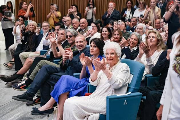Milan, The award ceremony of the Honorary Master s Degree in Music, Cultures, Media, Performance to Ornella Vanoni from the State University of Milan. In the photo: Liliana Segre (Senator for life)  Copyright: xAlessandroxBremecx xipa-agency.netx xx IPA_Agency_IPA58926209