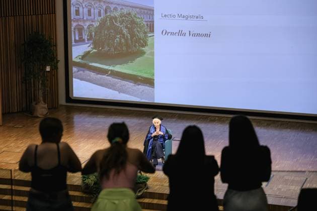 Milan, The award ceremony of the Honorary Master s Degree in Music, Cultures, Media, Performance to Ornella Vanoni from the State University of Milan. In the photo: Ornella Vanoni (Singer)  Copyright: xAlessandroxBremecx xipa-agency.netx xx IPA_Agency_IPA58926228