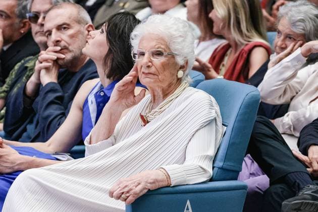 Milan, The award ceremony of the Honorary Master s Degree in Music, Cultures, Media, Performance to Ornella Vanoni from the State University of Milan. In the photo: Liliana Segre (Senator for life)  Copyright: xAlessandroxBremecx xipa-agency.netx xx IPA_Agency_IPA58926294