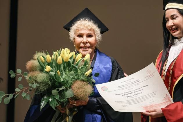 Milan, The award ceremony of the Honorary Master s Degree in Music, Cultures, Media, Performance to Ornella Vanoni from the State University of Milan. In the photo: Ornella Vanoni (Singer)  Copyright: xAlessandroxBremecx xipa-agency.netx xx IPA_Agency_IPA58926420