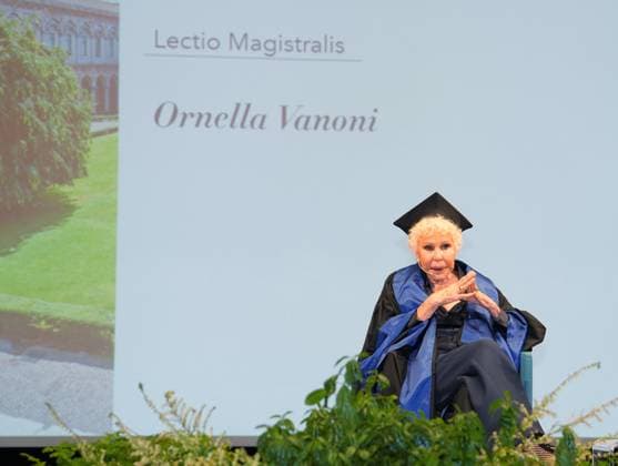 Milan, University of Studies, Awarding of the Honorary Master s Degree in Music, Culture, Media Performance to Ornella Vanoni,  Copyright: xDuilioxPiaggesix xipa-agency.netx xDuilioxPiaggesix IPA_Agency_IPA58927298