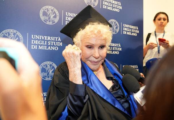 Milan, University of Studies, Awarding of the Honorary Master s Degree in Music, Culture, Media Performance to Ornella Vanoni,  Copyright: xDuilioxPiaggesix xipa-agency.netx xDuilioxPiaggesix IPA_Agency_IPA58927345