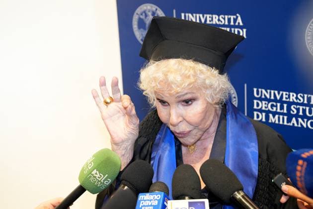 Milan, University of Studies, Awarding of the Honorary Master s Degree in Music, Culture, Media Performance to Ornella Vanoni,  Copyright: xDuilioxPiaggesix xipa-agency.netx xDuilioxPiaggesix IPA_Agency_IPA58927379