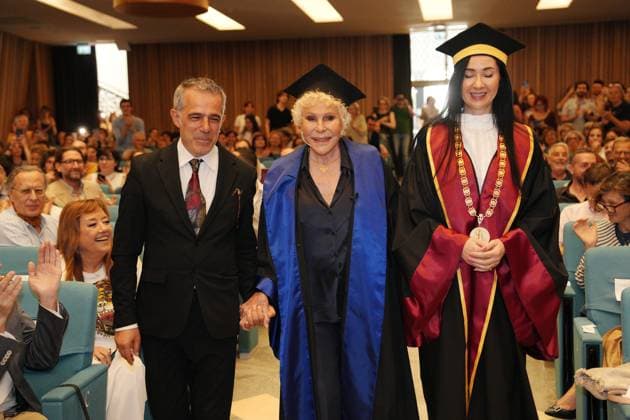 Milan, University of Studies, Awarding of the Honorary Master s Degree in Music, Culture, Media Performance to Ornella Vanoni, pictured with Fresu and Marina Brambilla  Copyright: xDuilioxPiaggesix xipa-agency.netx xDuilioxPiaggesix IPA_Agency_IPA58927476