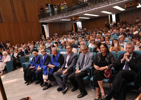 Milan, University of Studies, Awarding of the Honorary Master s Degree in Music, Culture, Media Performance to Ornella Vanoni  Copyright: xDuilioxPiaggesix xipa-agency.netx xDuilioxPiaggesix IPA_Agency_IPA58927539