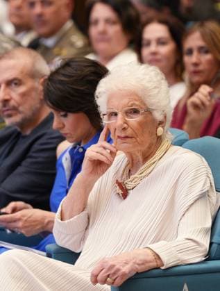 Milan, University of Studies, Awarding of the Honorary Master s Degree in Music, Culture, Media Performance to Ornella Vanoni, in the photo Liliana Segre  Copyright: xDuilioxPiaggesix xipa-agency.netx xDuilioxPiaggesix IPA_Agency_IPA58927546