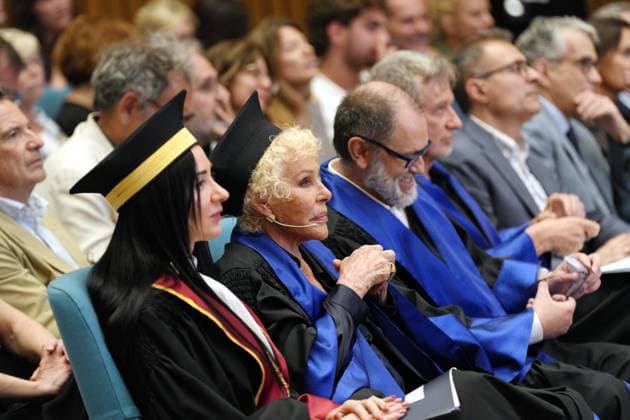 Milan, University of Studies, Awarding of the Honorary Master s Degree in Music, Culture, Media Performance to Ornella Vanoni  Copyright: xDuilioxPiaggesix xipa-agency.netx xDuilioxPiaggesix IPA_Agency_IPA58927598
