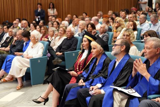 Milan, University of Studies, Awarding of the Honorary Master s Degree in Music, Culture, Media Performance to Ornella Vanoni  Copyright: xDuilioxPiaggesix xipa-agency.netx xDuilioxPiaggesix IPA_Agency_IPA58927573