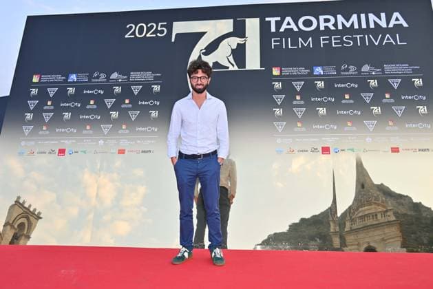 Taormina, 71st Taormina Film Festival 2025 - Day 2, Red Carpet. In the photo: Cesare Bizanti  Copyright: xManuelexMangiarottix xipa-agency.netx xMangiarottix xD avanzox IPA_Agency_IPA58940784