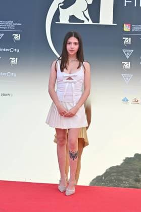 Taormina, 71st Taormina Film Festival 2025 - Day 2, Red Carpet. In the photo: Angela Motta  Copyright: xManuelexMangiarottix xipa-agency.netx xMangiarottix xD avanzox IPA_Agency_IPA58940828