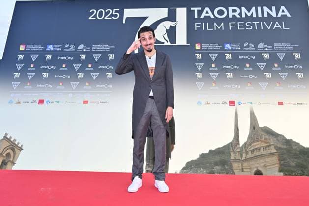 Taormina, 71st Taormina Film Festival 2025 - Day 2, Red Carpet. In the photo: Roberto Lipari  Copyright: xManuelexMangiarottix xipa-agency.netx xMangiarottix xD avanzox IPA_Agency_IPA58940840