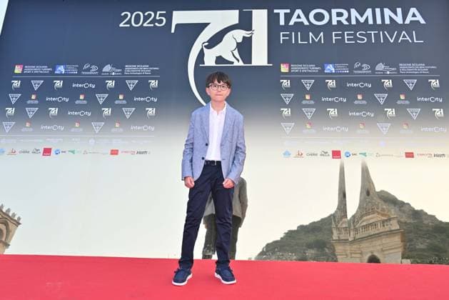 Taormina, 71st Taormina Film Festival 2025 - Day 2, Red Carpet. In the photo: Simone Bagarella  Copyright: xManuelexMangiarottix xipa-agency.netx xMangiarottix xD avanzox IPA_Agency_IPA58940845