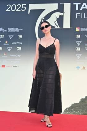 Taormina, 71st Taormina Film Festival 2025 - Day 2, Red Carpet. In the photo: Rossella Brescia  Copyright: xManuelexMangiarottix xipa-agency.netx xMangiarottix xD avanzox IPA_Agency_IPA58940863
