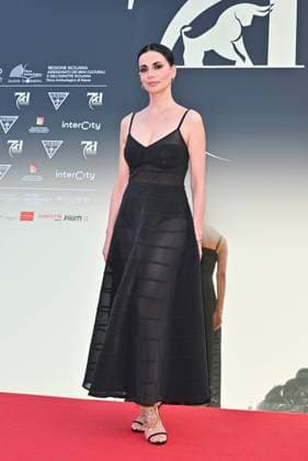 Taormina, 71st Taormina Film Festival 2025 - Day 2, Red Carpet. In the photo: Rossella Brescia  Copyright: xManuelexMangiarottix xipa-agency.netx xMangiarottix xD avanzox IPA_Agency_IPA58940869