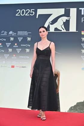 Taormina, 71st Taormina Film Festival 2025 - Day 2, Red Carpet. In the photo: Rossella Brescia  Copyright: xManuelexMangiarottix xipa-agency.netx xMangiarottix xD avanzox IPA_Agency_IPA58940870