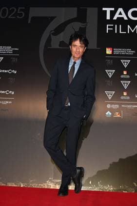 Taormina, 71st Taormina Film Festival 2025 - Day 2, Red Carpet. In the photo: Giulio base  Copyright: xManuelexMangiarottix xipa-agency.netx xMangiarottix xD avanzox IPA_Agency_IPA58941406