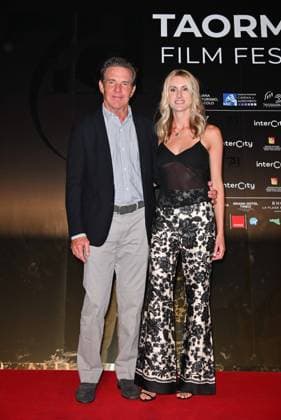 Taormina, 71st Taormina Film Festival 2025 - Day 2, Red Carpet. Pictured: Dennis Quaid, Laura Savoie,  Copyright: xManuelexMangiarottix xipa-agency.netx xMangiarottix xD avanzox IPA_Agency_IPA58941524