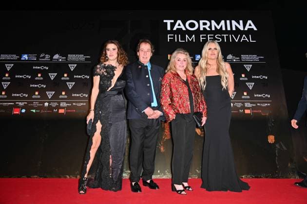 Taormina, 71st Taormina Film Festival 2025 - Day 2, Red Carpet. In the photo: Catherine Deneuve  Copyright: xManuelexMangiarottix xipa-agency.netx xMangiarottix xD avanzox IPA_Agency_IPA58941547