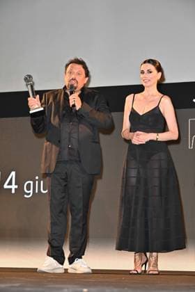 Taormina, 71st Taormina Film Festival 2025 - Day 2, Awards Ceremony. In the photo: Enrico Brignano  Copyright: xManuelexMangiarottix xipa-agency.netx xMangiarottix xD avanzox IPA_Agency_IPA58941772