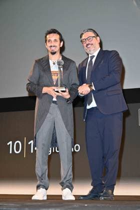 Taormina, 71st Taormina Film Festival 2025 - Day 2, Awards Ceremony. In the photo: Roberto Lipari  Copyright: xManuelexMangiarottix xipa-agency.netx xMangiarottix xD avanzox IPA_Agency_IPA58941807