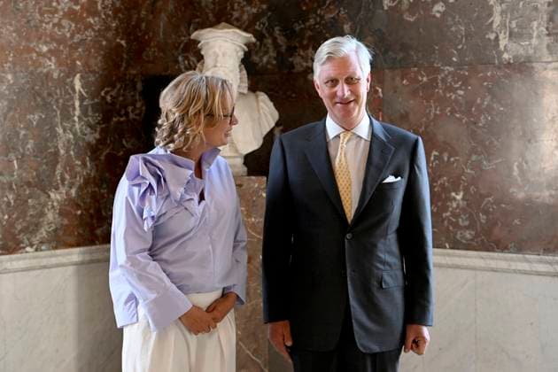 Presentation Of The 2025 Francqui Prize BRUSSELS, BELGIUM - JUNE 12 : King Philippe presents the Francqui 2025 Prize in Human Sciences to Professor Ine Van Hoyweghen of the Katholieke Universiteit Leuven, at the Palais des Académies in Brussels. Professor Ine Van Hoyweghen receives this prize for her interdisciplinary work on the social and ethical dimensions of biomedical sciences and technological innovation..on June 12, 2025 in Brussels, Belgium, 12 06 2025 Brussels Belgium  Copyright: xBertxVanxDenxBrouckex