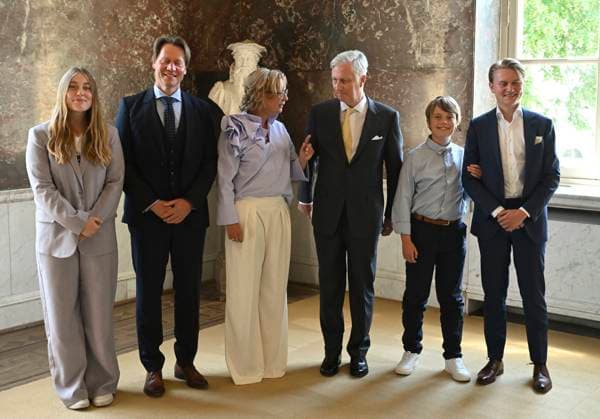Presentation Of The 2025 Francqui Prize BRUSSELS, BELGIUM - JUNE 12 : King Philippe presents the Francqui 2025 Prize in Human Sciences to Professor Ine Van Hoyweghen of the Katholieke Universiteit Leuven, at the Palais des Académies in Brussels. Professor Ine Van Hoyweghen receives this prize for her interdisciplinary work on the social and ethical dimensions of biomedical sciences and technological innovation..on June 12, 2025 in Brussels, Belgium, 12 06 2025 Brussels Belgium  Copyright: xBertxVanxDenxBrouckex