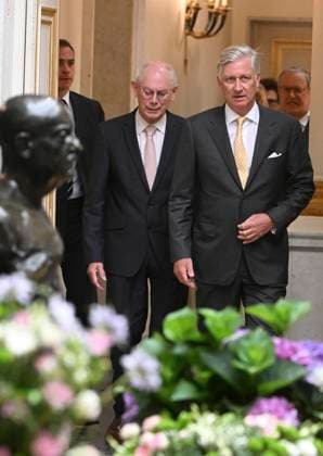 Presentation Of The 2025 Francqui Prize BRUSSELS, BELGIUM - JUNE 12 : King Philippe and , Count Herman Van Rompuy (President of the Francqui Foundation) presents the Francqui 2025 Prize in Human Sciences at the Palais des Académies in Brussels..on June 12, 2025 in Brussels, Belgium, 12 06 2025 Brussels Belgium  Copyright: xBertxVanxDenxBrouckex