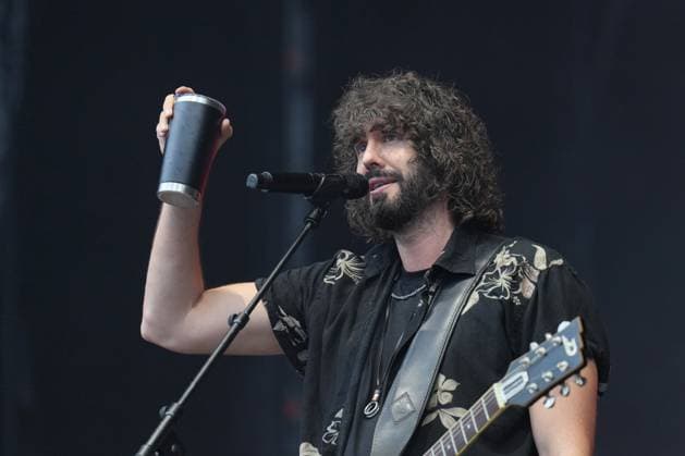 Mikel Izal performs at the festival O Son do Camino in Santiago de Compostela The singer Mikel Izal performs during the first day of the festival O Son do Camino, on the stage Xacobeo, on June 12, 2025, in Santiago de Compostela, A Coruna, Galicia Spain The concert is part of the presentation tour of his album El miedo y el paraíso ,in which he performs songs like La fe , El grito , among other songs The 2025 edition of the festival O Son do Camino is held from today until June 14 at Monte do Gozo in Santiago de Compostela, consolidating itself as the largest paid music event in northern Spain and one of the most important in the country This year, the festival brings together more than 40 000 daily attendees and a lineup with nearly 50 pe Copyright: xÃlvaroxBallesterosx 6795070