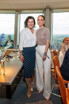 Award The Power List Germany s Top 50 Dorothee Bär and Franca Lehfeldt at The Power List Germany s Top 50 in the Sphere restaurant in the television tower on 05 06 2025 in Berlin Copyright: xEventpressxKochanx