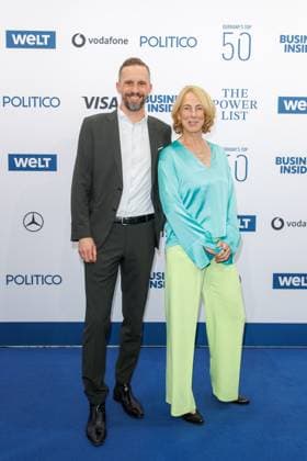 Award The Power List Germany s Top 50 Florian Hager and Katrin Eigendorf at The Power List Germany s Top 50 at the Sphere restaurant in the TV tower on 05 06 2025 in Berlin Copyright: xEventpressxKochanx