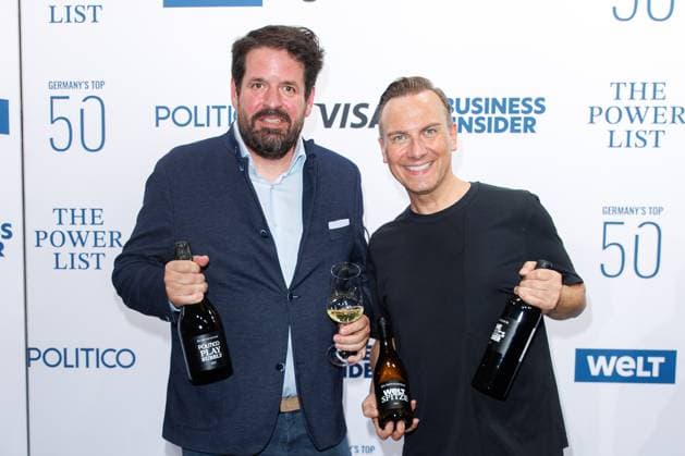 Award The Power List Germany s Top 50 Markus Schneider and Tim Raue at The Power List Germany s Top 50 at the Sphere restaurant in the TV tower on 05 06 2025 in Berlin Copyright: xEventpressxKochanx