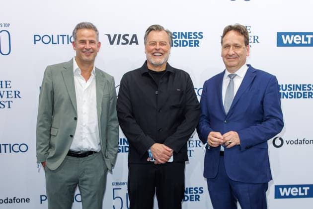 Award The Power List Germany s Top 50 Knut Döring, Martin Daut and Karsten Dreinhöfer at The Power List Germany s Top 50 at the Sphere restaurant in the TV tower on 05 06 2025 in Berlin Copyright: xEventpressxKochanx