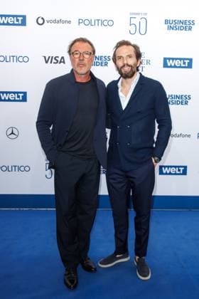 Award The Power List Germany s Top 50 Sebastian Koch and Quirin Berg at The Power List Germany s Top 50 in the Sphere restaurant in the TV tower on 05 06 2025 in Berlin Copyright: xEventpressxKochanx