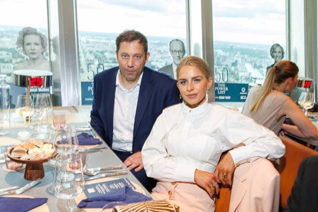 Award The Power List Germany s Top 50 Lars Klingbeil and Caroline Daur at The Power List Germany s Top 50 at the Sphere restaurant in the TV tower on 05 06 2025 in Berlin Copyright: xEventpressxKochanx