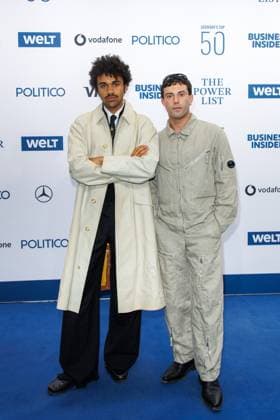 Award The Power List Germany s Top 50 Langston Uibel and Aaron Altaras at The Power List Germany s Top 50 at the Sphere restaurant in the TV tower on 05 06 2025 in Berlin Copyright: xEventpressxKochanx
