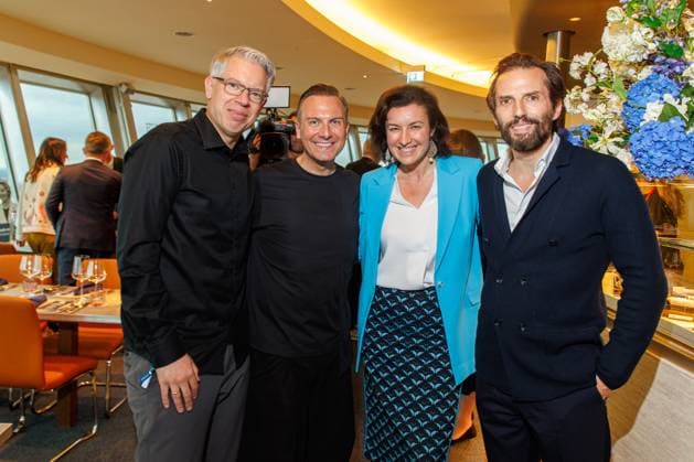 Award The Power List Germany s Top 50 Frank Thelen, Tim Raue, Dorothee Bär and Quirin Berg at The Power List Germany s Top 50 at the Sphere restaurant in the TV tower on 05 06 2025 in Berlin Copyright: xEventpressxKochanx
